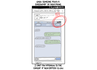 Illustration for article titled When Someone Posts a Screenshot It's Impossible to Ignore a Low Battery